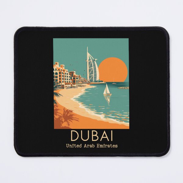 Item preview, A Vintage Travel Illustration of Dubai - United Arab Emirates designed and sold by GoodOldVintage.