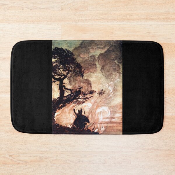Item preview, Arthur Rackham - Wotan Looks Back - Rhinegold and the Valkyries designed and sold by forgottenbeauty.