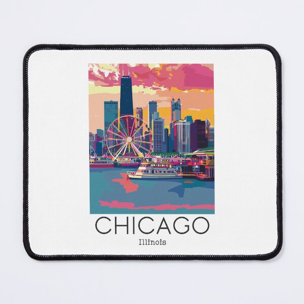 Item preview, A Vintage Travel Illustration of Chicago - Illinois - US designed and sold by GoodOldVintage.
