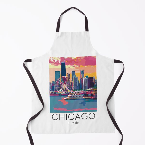 Item preview, A Vintage Travel Illustration of Chicago - Illinois - US designed and sold by GoodOldVintage.