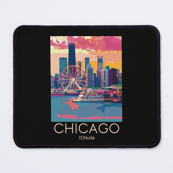 Item preview, A Vintage Travel Illustration of Chicago - Illinois - US designed and sold by GoodOldVintage.