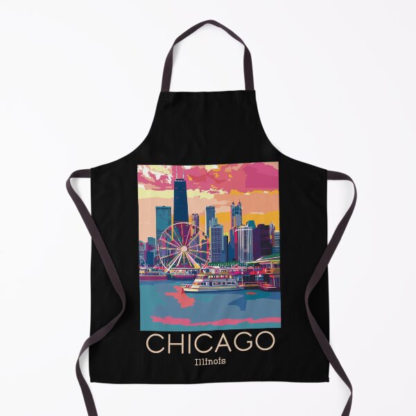 Item preview, A Vintage Travel Illustration of Chicago - Illinois - US designed and sold by GoodOldVintage.