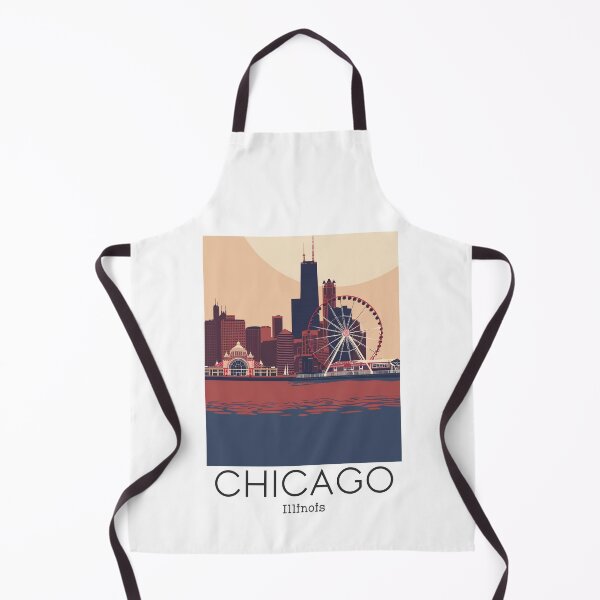 Item preview, A Vintage Travel Illustration of Chicago - Illinois - US designed and sold by GoodOldVintage.