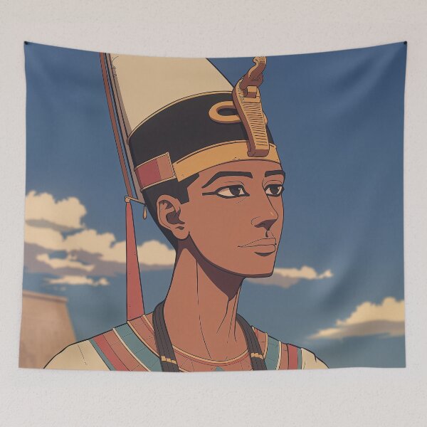 Item preview, Akhenaten, Egyptian pharaoh | Anime style designed and sold by ComicsFactory.