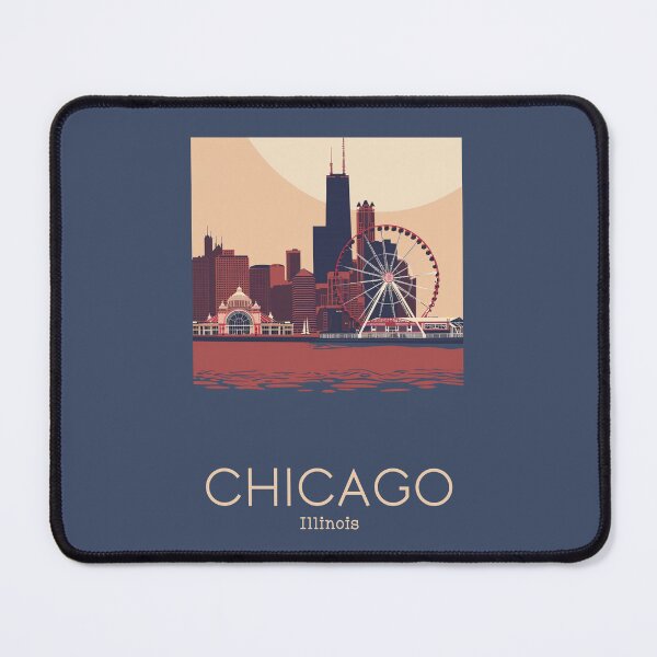 Item preview, A Vintage Travel Illustration of Chicago - Illinois - US designed and sold by GoodOldVintage.