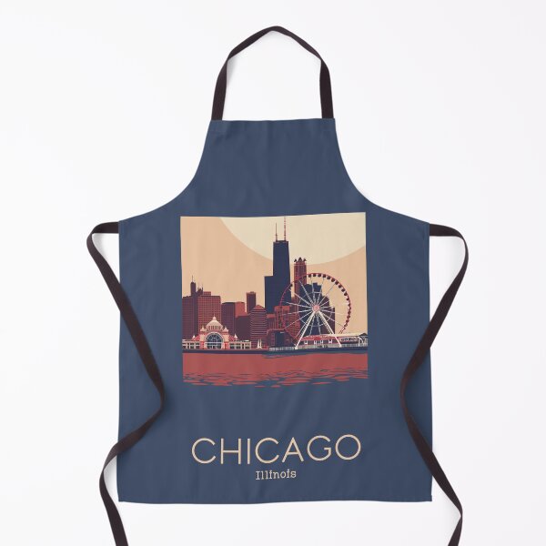 Item preview, A Vintage Travel Illustration of Chicago - Illinois - US designed and sold by GoodOldVintage.