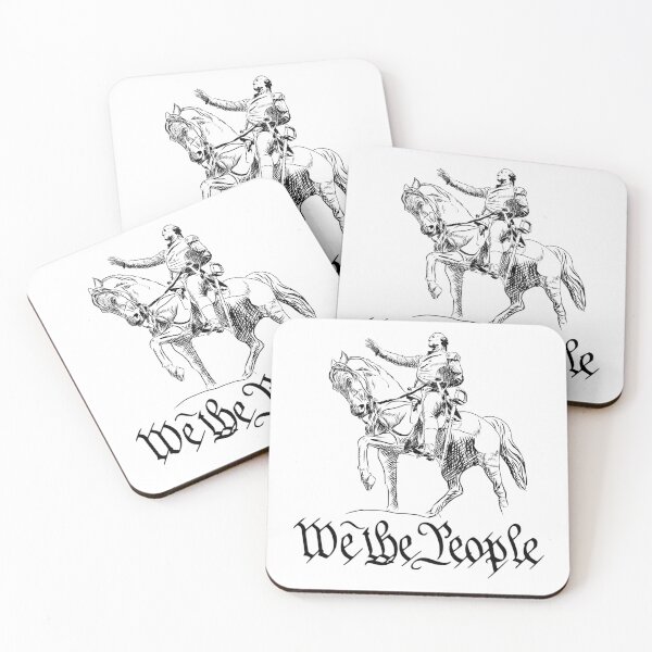 Item preview, We The People with George Washington on a horse designed and sold by AmericaFreedom.