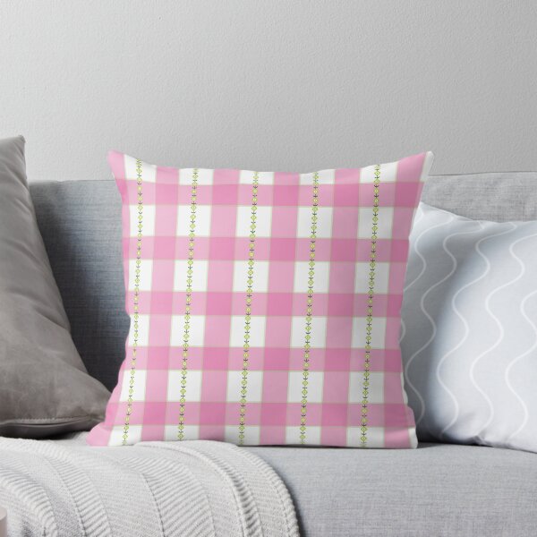 Item preview, Flower Gingham - Wild Strawberry designed and sold by BayhillStudio.