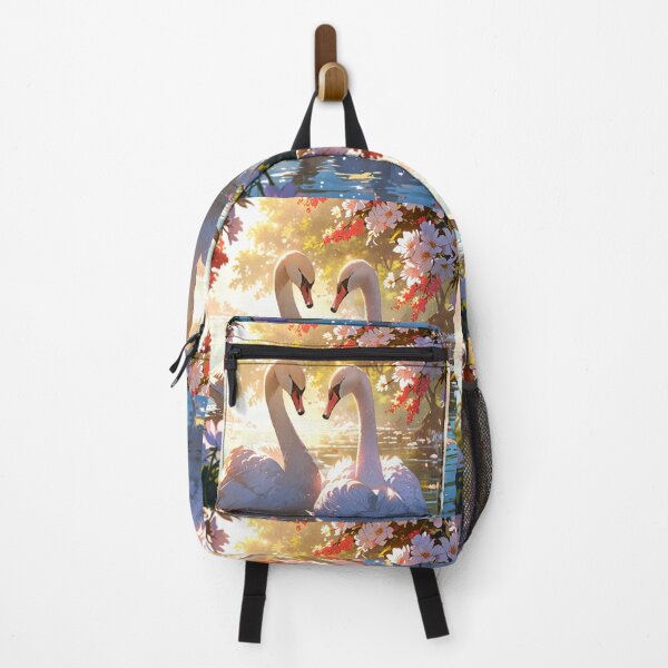 Item preview, Swans with lake and flowers. designed and sold by PatDoArt.