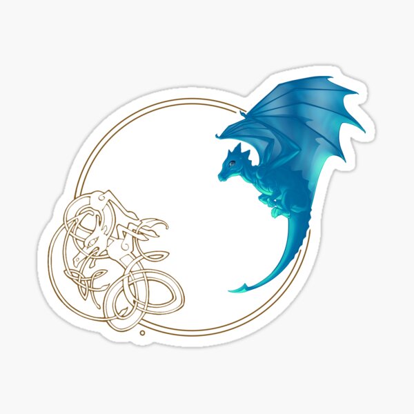 Item preview, Blue Dragon with a celtic Dragon frame designed and sold by MHudsonArtist.
