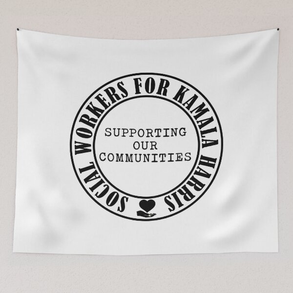 Item preview, Social Workers For Kamala Harris Election 2024 designed and sold by MimsTees.