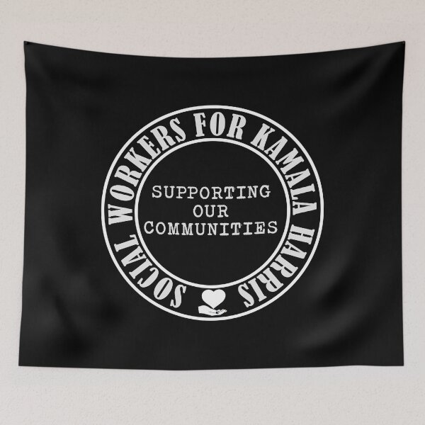 Item preview, Social Workers For Kamala Harris Election 2024 designed and sold by MimsTees.
