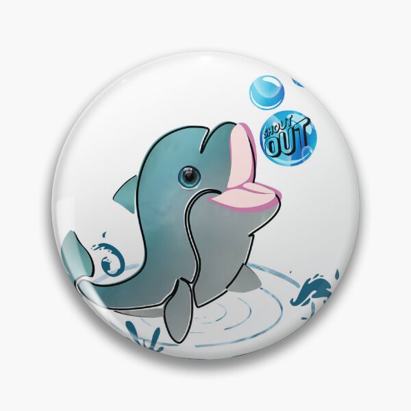 Item preview, Dolphin bubble shout out designed and sold by aldona.