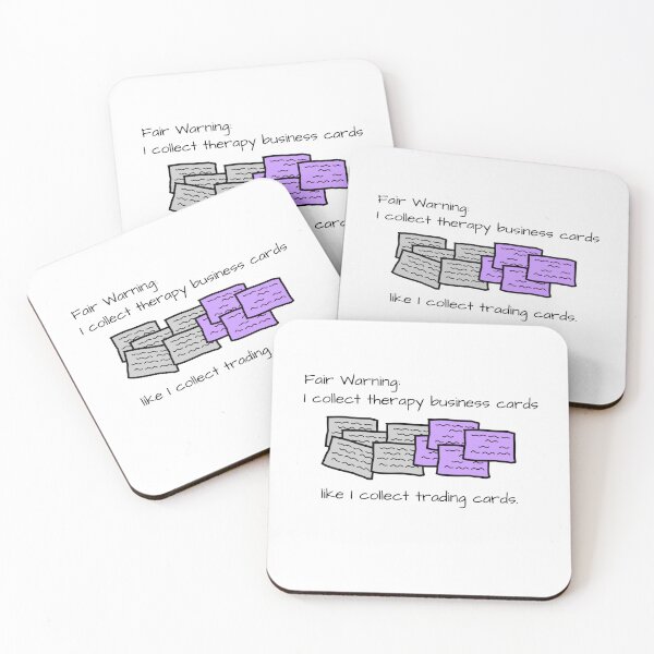 Item preview, I Collect Therapy Business Cards Like Trading Cards designed and sold by LiyahMackenzie.