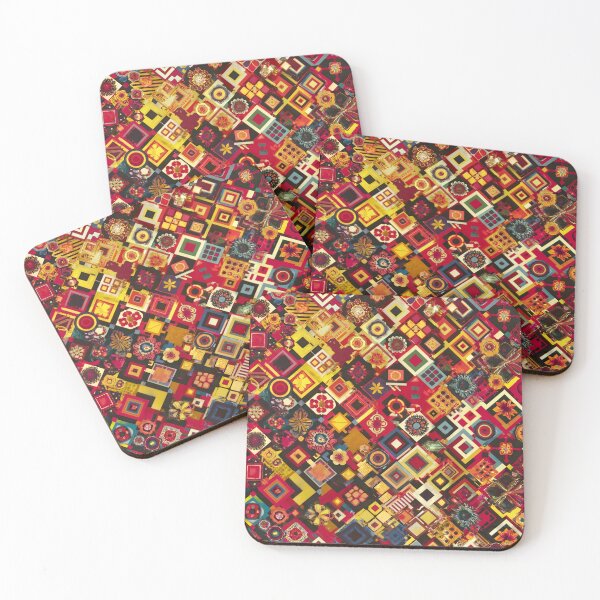 Item preview, Vibrant Geometric Pattern with Floral Motif designed and sold by Designfordream.