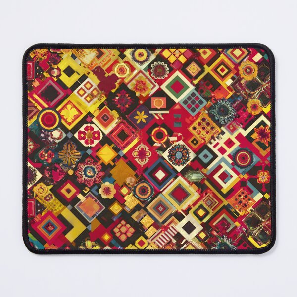 Item preview, Vibrant Geometric Pattern with Floral Motif designed and sold by Designfordream.