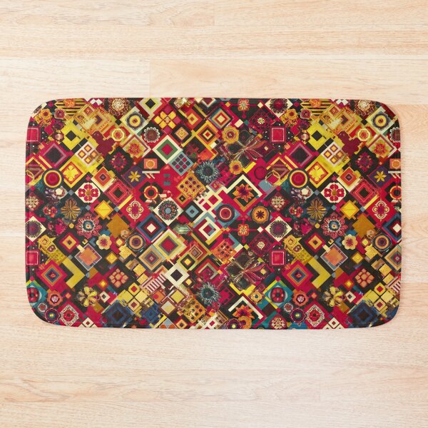 Item preview, Vibrant Geometric Pattern with Floral Motif designed and sold by Designfordream.