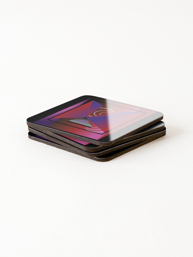 Thumbnail 4 of 5, Coasters (Set of 4), Dimensional Dive designed and sold by RGSMOOTHFINGER.