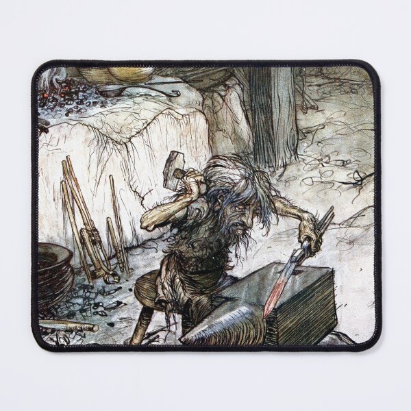 Item preview, Mime at the Anvil - Siegfried and the Twilight of the Gods - Arthur Rackham designed and sold by forgottenbeauty.
