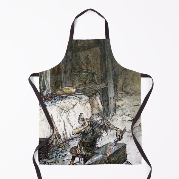 Item preview, Mime at the Anvil - Siegfried and the Twilight of the Gods - Arthur Rackham designed and sold by forgottenbeauty.