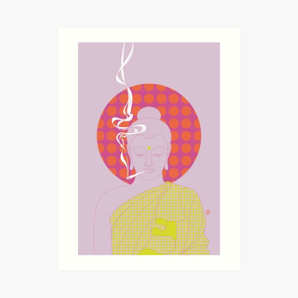 Buddha : Give Peace a Chance! (PopArtVersion) Art Print