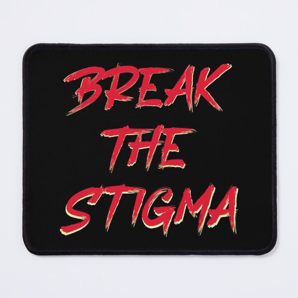 Item preview, Adult mental health break the stigma marker calligraphy art design designed and sold by Happy Heart.
