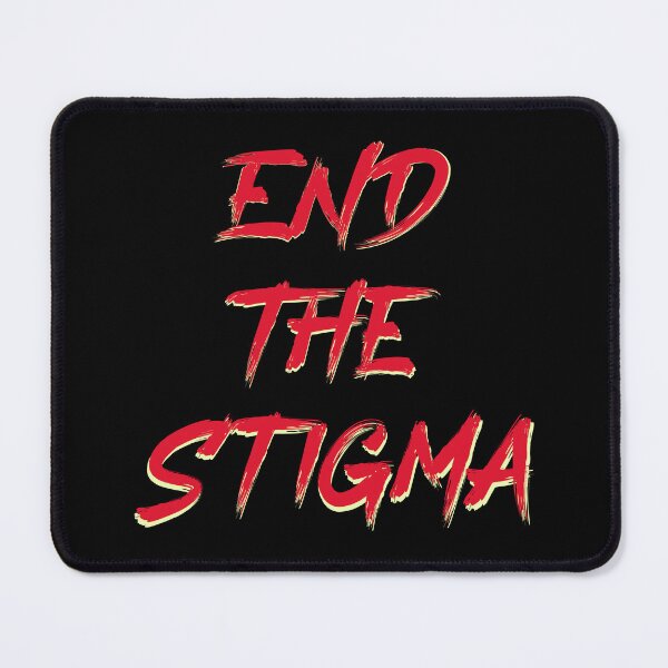 Item preview, Adult mental health end the stigma marker calligraphy art design designed and sold by Happy Heart.