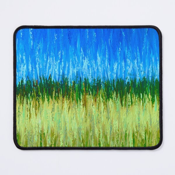 Item preview, Tall Grassy Meadow And Blue Sky Abstract Painting designed and sold by DEC02.