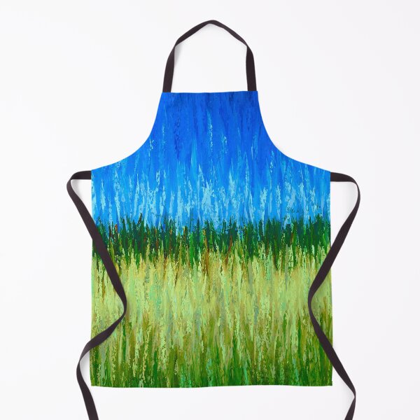 Item preview, Tall Grassy Meadow And Blue Sky Abstract Painting designed and sold by DEC02.