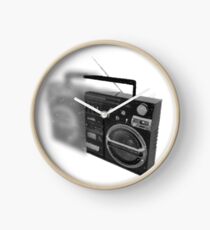 boombox in mist Clock