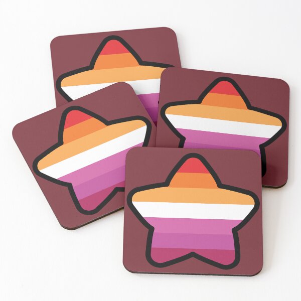 Item preview, Lesbian Flag Star designed and sold by deadbeatprince-typography.