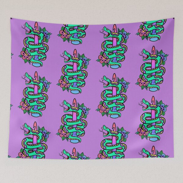 Item preview, Crochet Serpent Tattoo designed and sold by PinkSheepMerch.