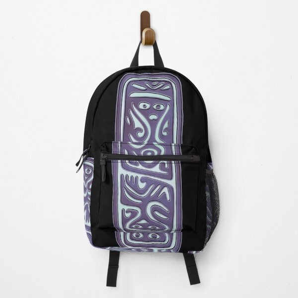 Item preview, Double headed Human figure purple flat stamp from Jalisco, Mexico designed and sold by DaveDanchuk.