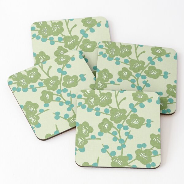 Artikelvorschau, Moderne Kirschblüte - Grün & Blau entworfen und verkauft von Sarah Thorpe Designs .