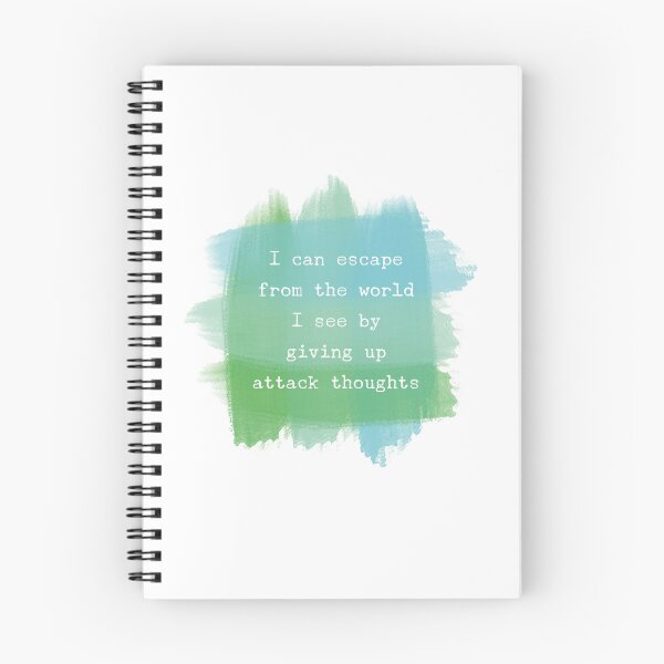Item preview, ACIM lesson 22 I can escape from the world I see by giving up attack thoughts designed and sold by Amanda Webster.