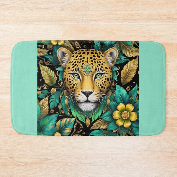 Item preview, Emerald Jaguar designed and sold by FloraFaunaPrint.