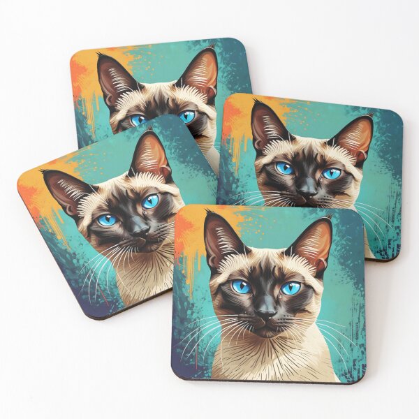 Item preview, Siamese Cat Art designed and sold by ChaosReigns91.