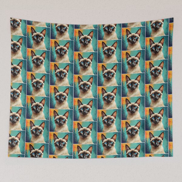 Item preview, Siamese Cat Art designed and sold by ChaosReigns91.
