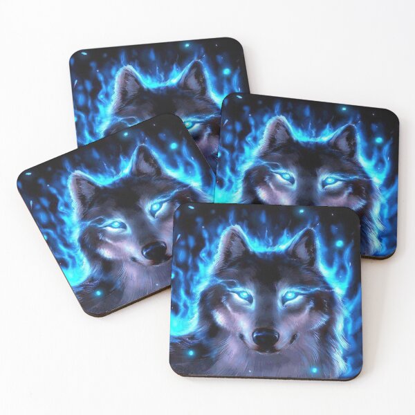 Item preview, 3d NEON COSMIC WOLF designed and sold by Tim Forder.