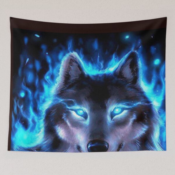 Item preview, 3d NEON COSMIC WOLF designed and sold by Tim Forder.
