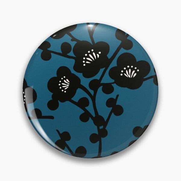 Item preview, Modern Cherry Blossom - Bold Blue designed and sold by Sarah Thorpe Designs .