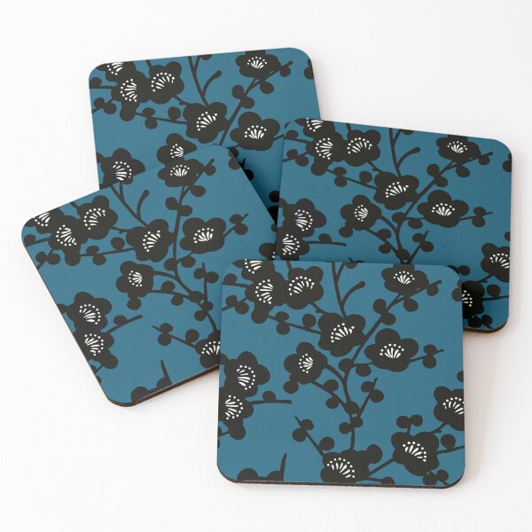 Item preview, Modern Cherry Blossom - Bold Blue designed and sold by Sarah Thorpe Designs .