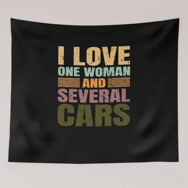 Item preview, I love One Woman and Several Cars - T-Shirt designed and sold by bluehatgraphics.