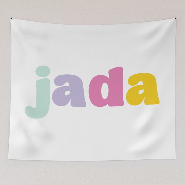 Item preview, Jada - Custom name on colorful block font designed and sold by To the Lua.
