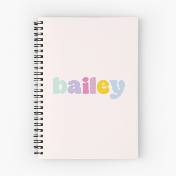 Item preview, Bailey - Custom name on colorful block font designed and sold by To the Lua.