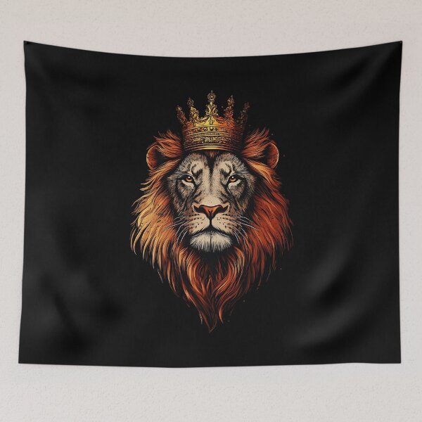 Item preview, Lion Wearing a Crown, King of Lions designed and sold by OutLoudDesigns.