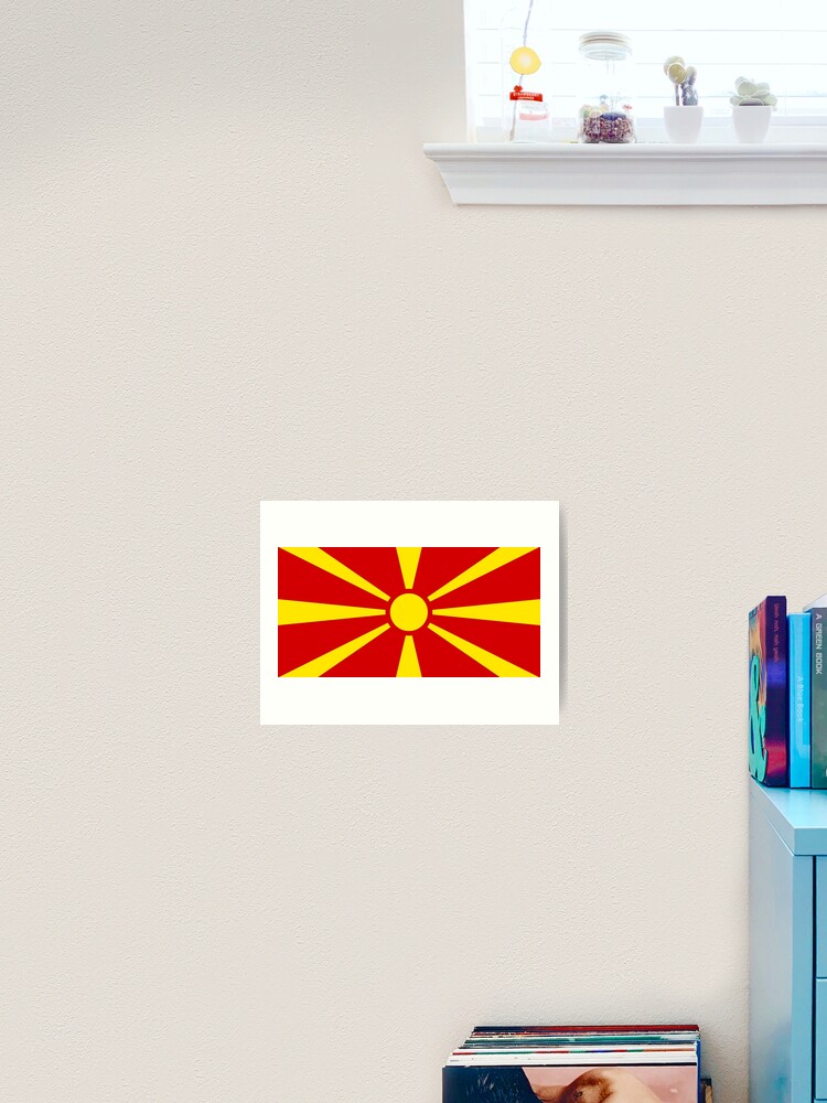 Lamina Artistica Macedonia Macedonia Bandera De La Republica De Macedonia De Tomsredbubble Redbubble