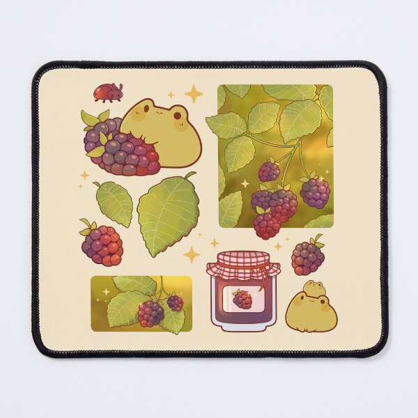 Item preview, Wild berries and frogs designed and sold by Rihnlin.