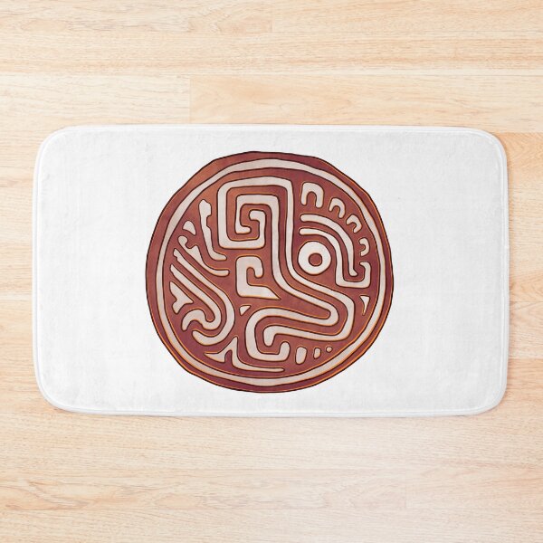 Item preview, Mexican Serpent motif flat stamp from Mexico City designed and sold by DaveDanchuk.