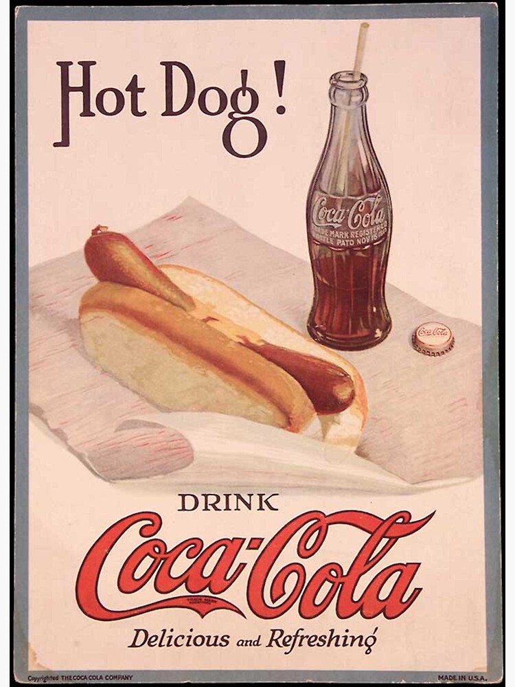 "Coca Cola Hot Dog" Sticker by SlopFlop | Redbubble